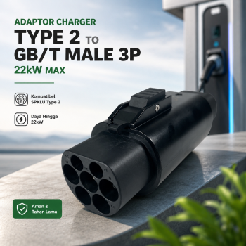 LEAHY Adaptor Charger SPKLU Mobil Listrik Type 2 to GB/T Male 3P 22kW - LH-22