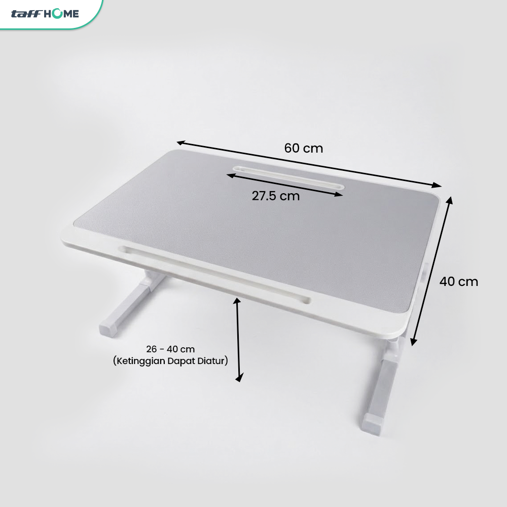 TaffHOME Meja Lipat Laptop Belajar Foldable Bed Table Adjustable - KS02 Gambar produk TaffHOME Meja Lipat Laptop Belajar Foldable Bed Table Adjustable - KS02 - 7