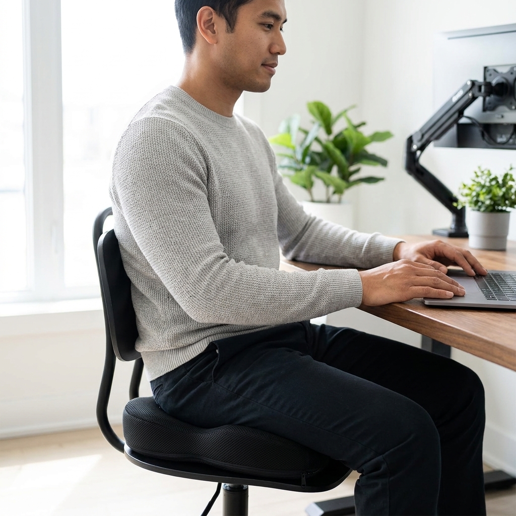 ZIKEE Bantal Duduk Alas Kursi Kantor Seat Cushion Memory Foam - KH-15 Gambar produk ZIKEE Bantal Duduk Alas Kursi Kantor Seat Cushion Memory Foam - KH-15 - 6