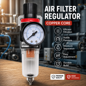 Ruilo Air Filter Regulator Pneumatic Saringan Kompresor Angin G1/4 - AFR-2000