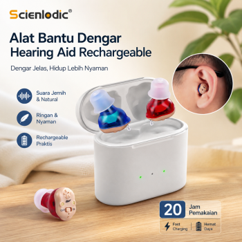 SCIENLODIC Alat Bantu Dengar Elderly Hearing Aid Rechargeable - S-255