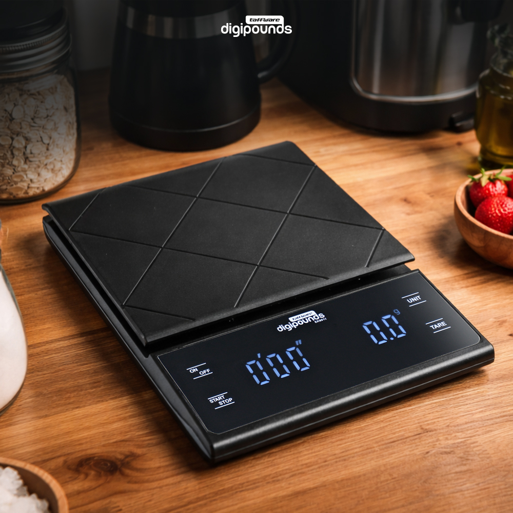 Gambar produk Taffware Digipounds Timbangan Kopi Digital Timer Coffee Scale 0.1g 3kg - EK6012 - 6