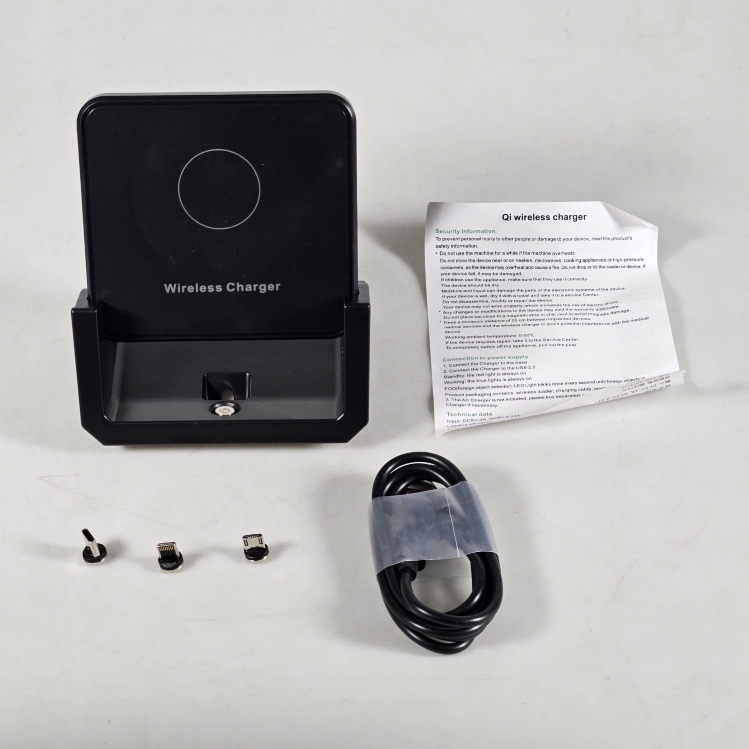 Gambar produk VIKE 3in1 Magnetic Wireless Charger Stand Holder Fast Charging 15 W - WLX-X10 - 8