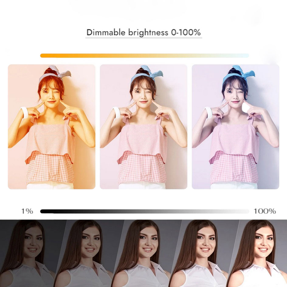 VIDPRO Lampu Kamera Foto Video Adjustable Studio Light Kit 416 LED 30W - LED-416 Gambar produk VIDPRO Lampu Kamera Foto Video Adjustable Studio Light Kit 416 LED 30W - LED-416 - 7