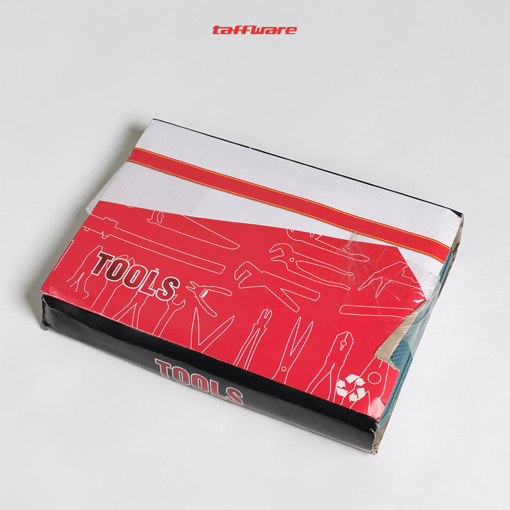 Gambar produk Taffware Tool Kit Set Perkakas Rumah Obeng Tang Cutter Kunci L 12in1 - KS-011 - Kemasan