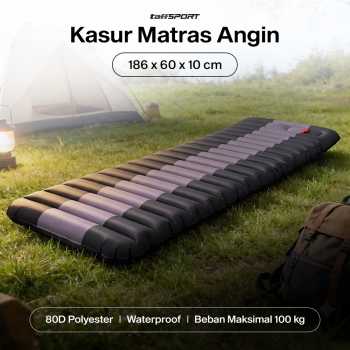 TaffSPORT Kasur Matras Angin Manual Sleeping Pad Waterproof Single - SB-30