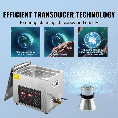 Taffware Mesin Pembersih Perhiasan Ultrasonic Cleaner 240W 10L - KZ-D10 Gambar produk Taffware Mesin Pembersih Perhiasan Ultrasonic Cleaner 240W 10L - KZ-D10 - 4