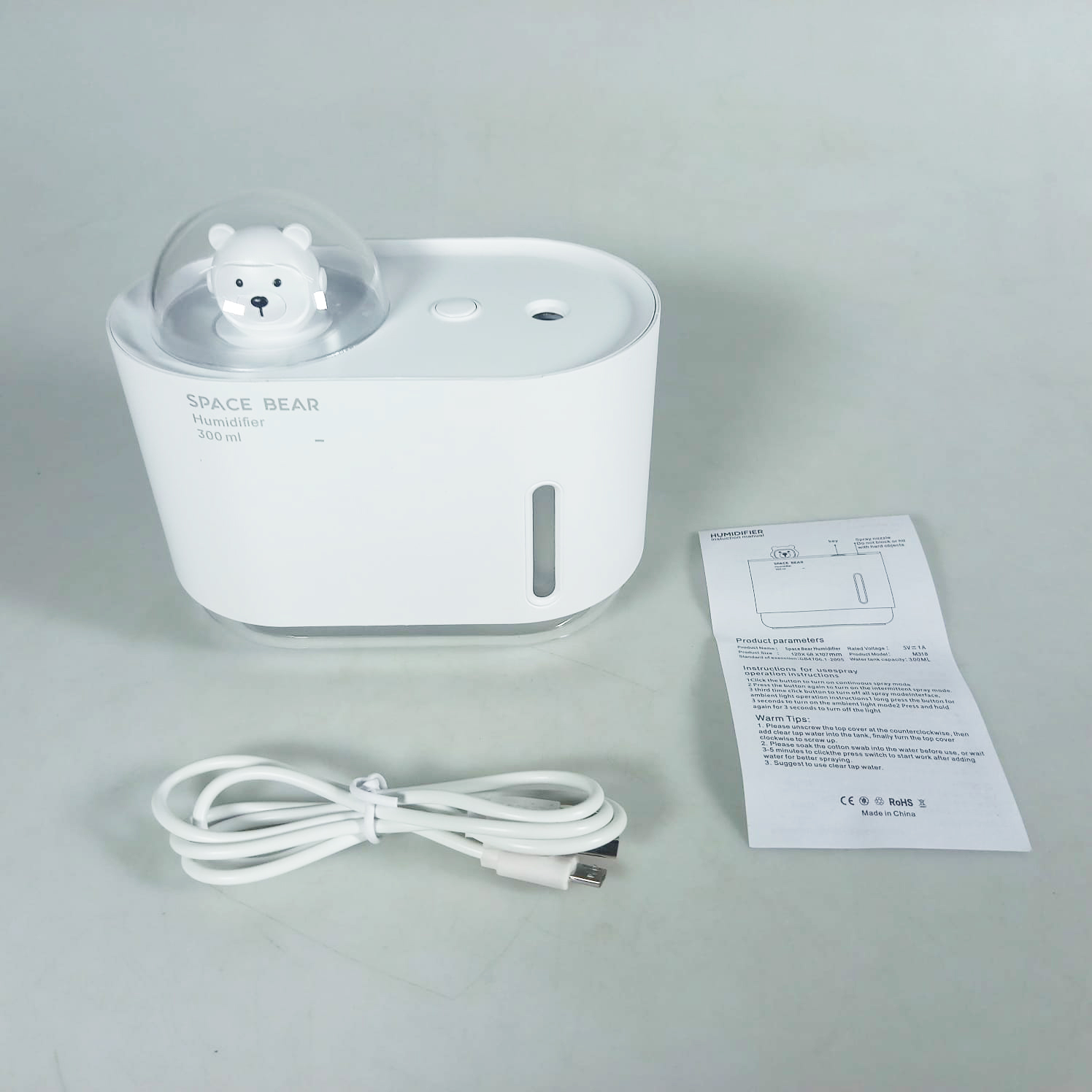 Gambar produk Fabo Air Humidifier Mini Ultrasonic Diffuser LED 7 Color 300ml - M318 - 7