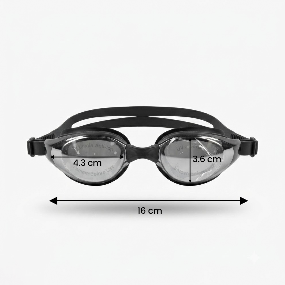 Gambar produk RUIHE Kacamata Renang Mirrored Anti Fog UV Protection Silikon - RH6100 - 7