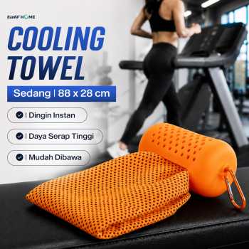 TaffHOME Handuk Microfiber Quick Dry Cooling Ice Towel Silicon Case - S-10