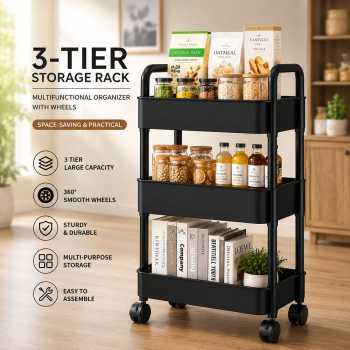 Bonc Rak Susun Serbaguna Persegi Organizer Storage Rack Tray - BN-2720