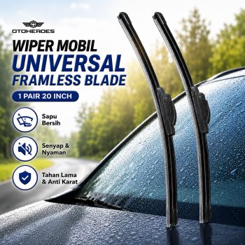 OTOHEROES Wiper Kaca Mobil Universal Frameless Blade J Hook 1 PCS - RA-221