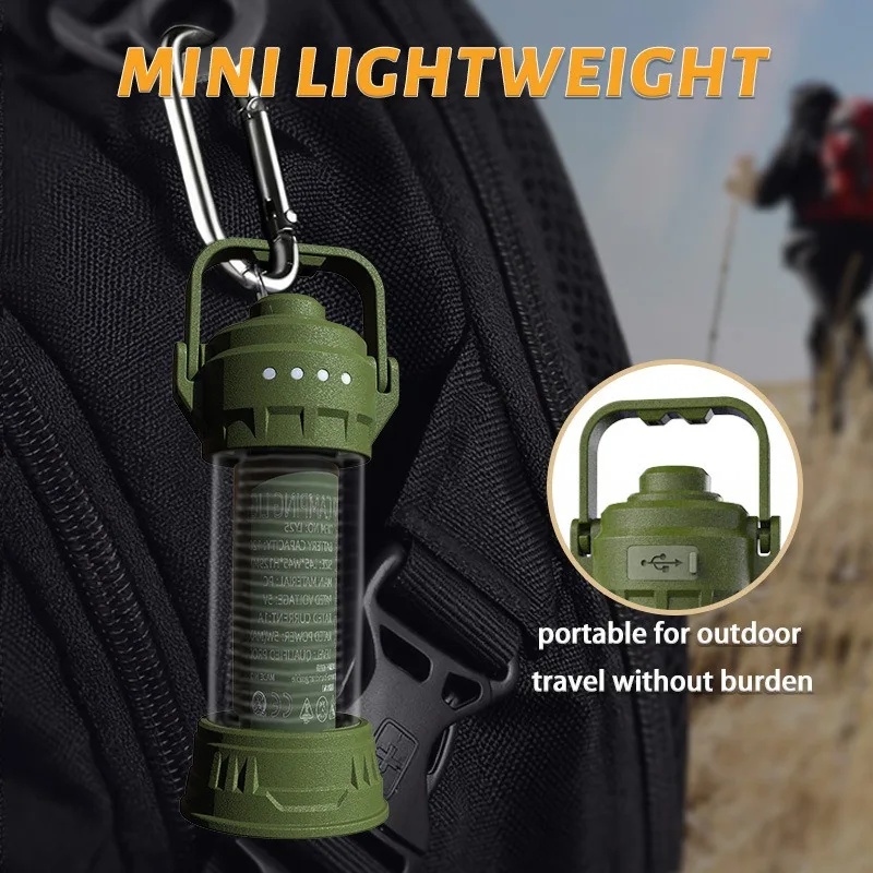 PACOONE Lampu Camping Tenda Gantung Flashlight Retro Style 1200mAh - LY25 Gambar produk PACOONE Lampu Camping Tenda Gantung Flashlight Retro Style 1200mAh - LY25 - 5