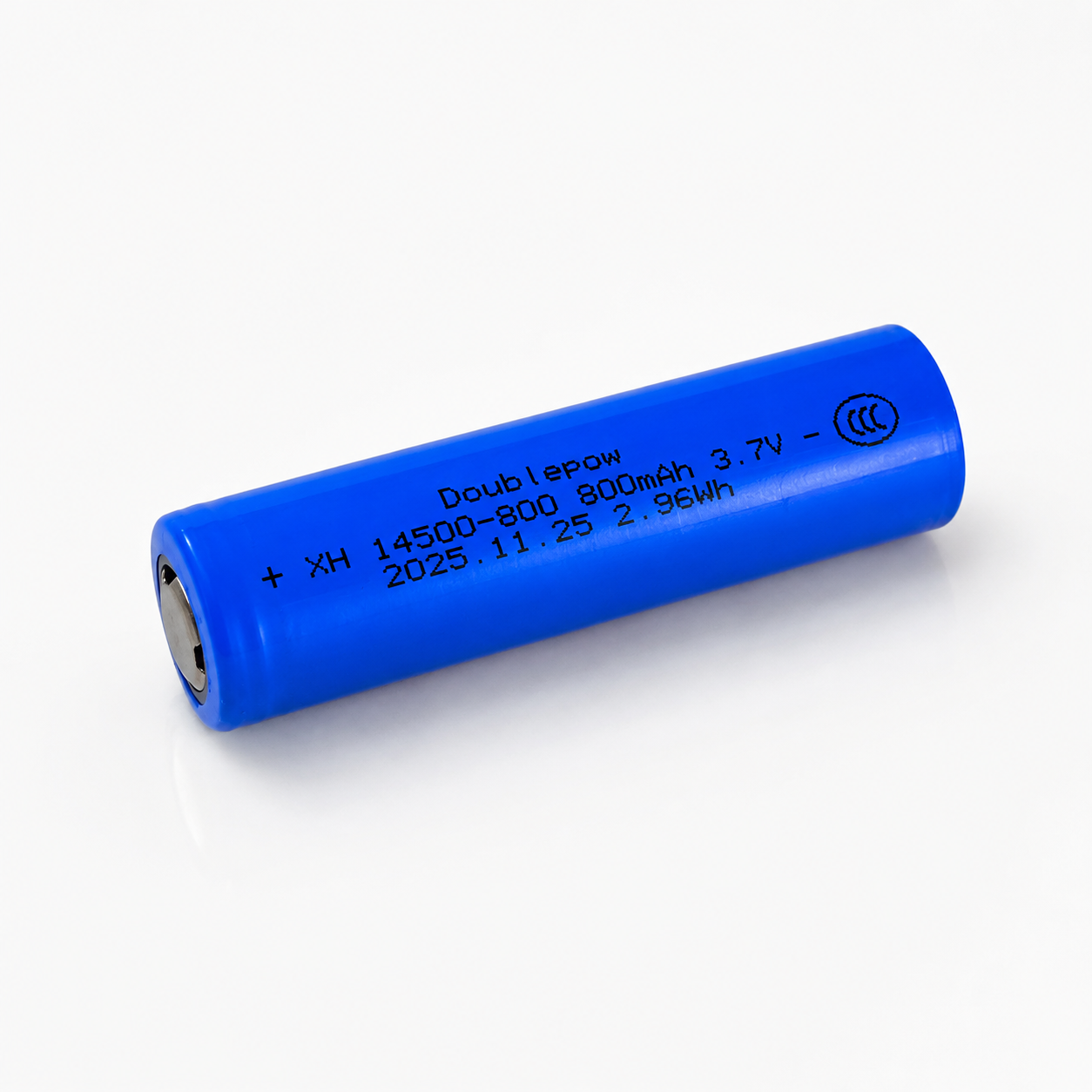 Gambar produk Doublepow Baterai Isi Ulang 14500 Li-Ion Flat Top 800mAh 3.7V 1 PCS - 3