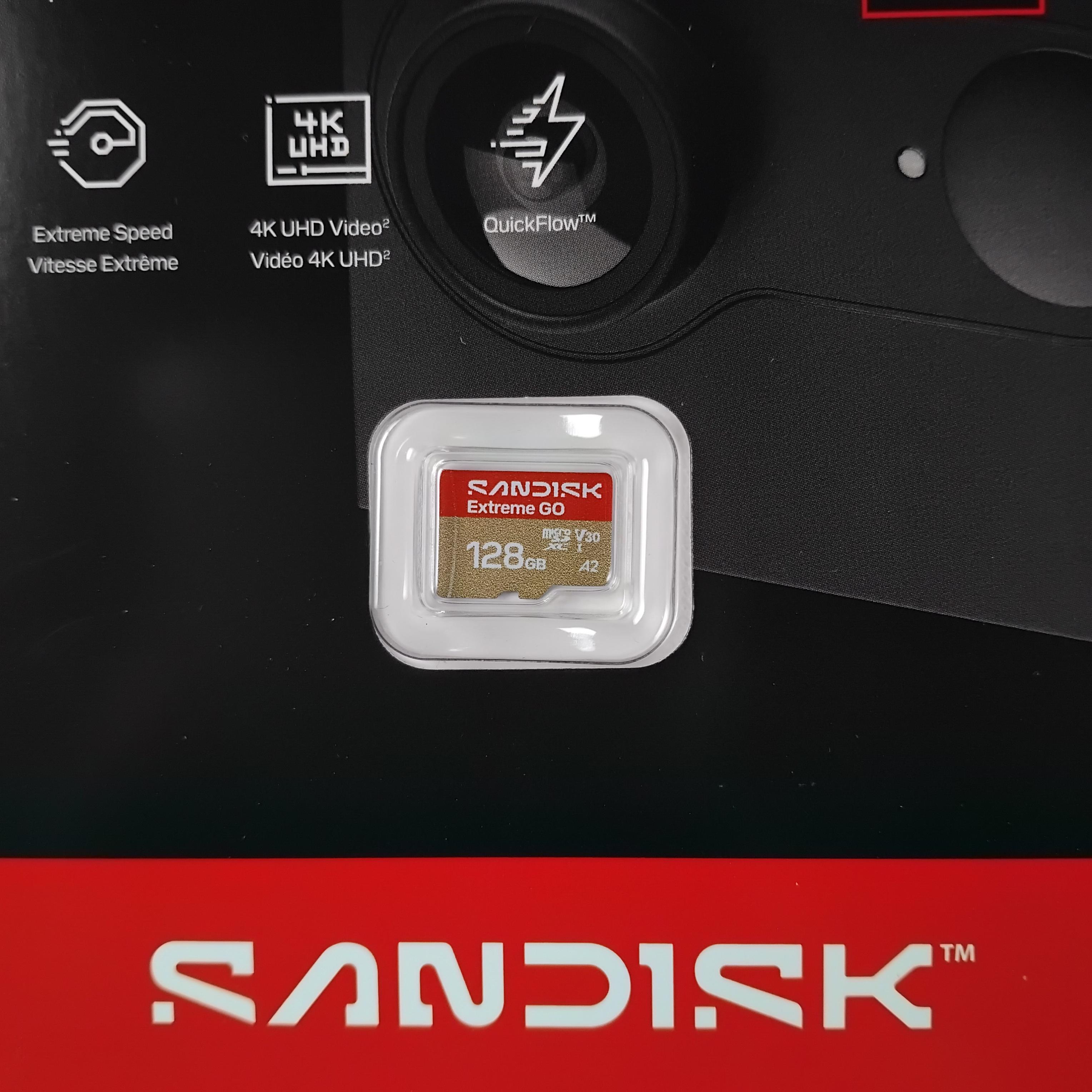 SanDisk Extreme GO microSDXC UHS-I A2 U3 V30 128GB - SDSQXGN Gambar produk SanDisk Extreme GO microSDXC UHS-I A2 U3 V30 128GB - SDSQXGN - 2