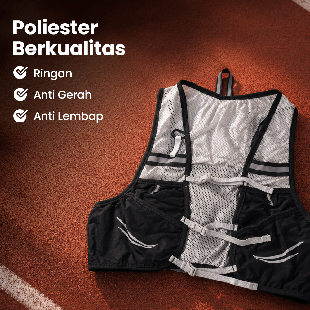 Gambar produk GARE Running Vest Hydrovest Hydration Breathable Rompi Lari Outdoor - WP450 - 5