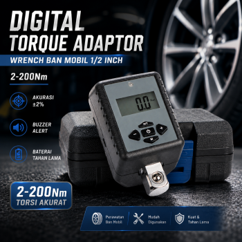 Gambar produk MXITA Digital Torque Adaptor Wrench Ban Mobil 1/2 Inch 2-200Nm - MT2-200Nm