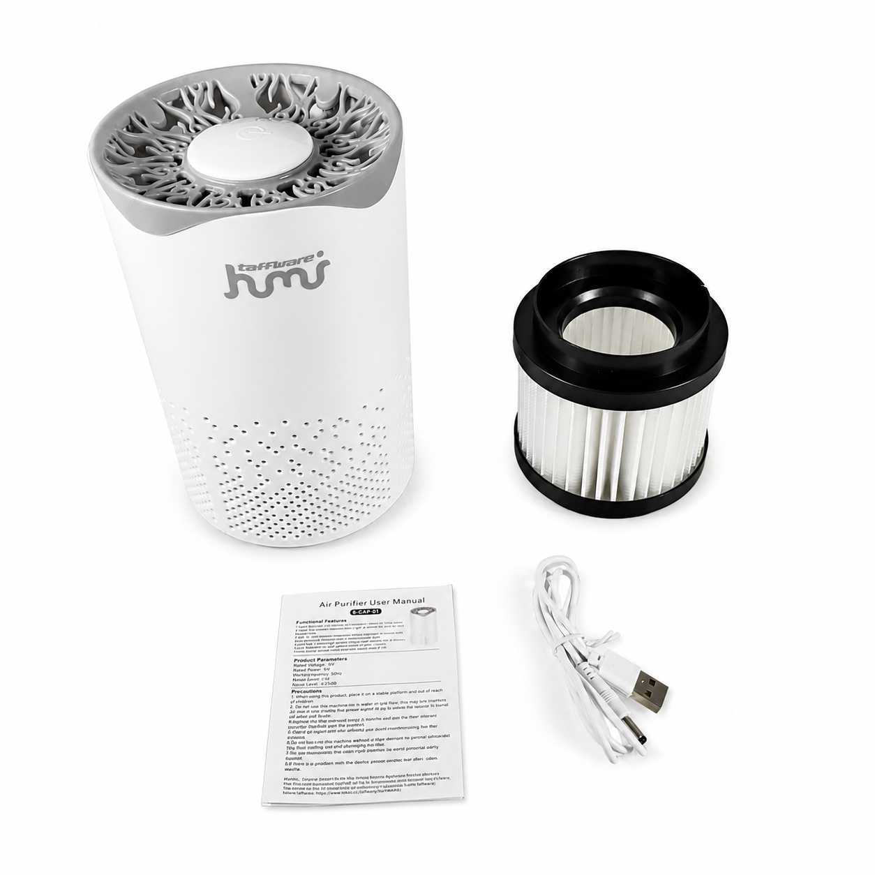 Gambar produk Taffware HUMI Air Purifier UV Light 360 Degree Portable HEPA Filter - BC-AP-01 - 7