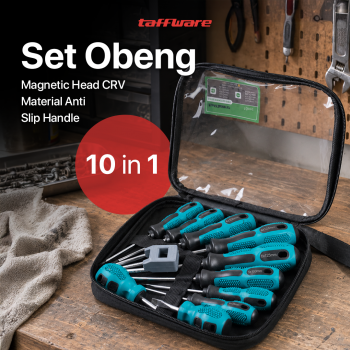 Taffware Obeng Set Reparasi Magnetic Head 10in1 - SK804