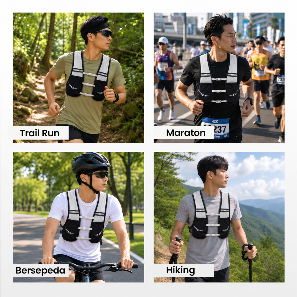 Gambar produk GARE Running Vest Hydrovest Hydration Breathable Rompi Lari Outdoor - WP450 - 6
