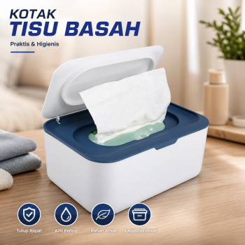 Desslo Kotak Tisu Basah Wet Tissue Box Paper with Dustproof Lid - ZJ95
