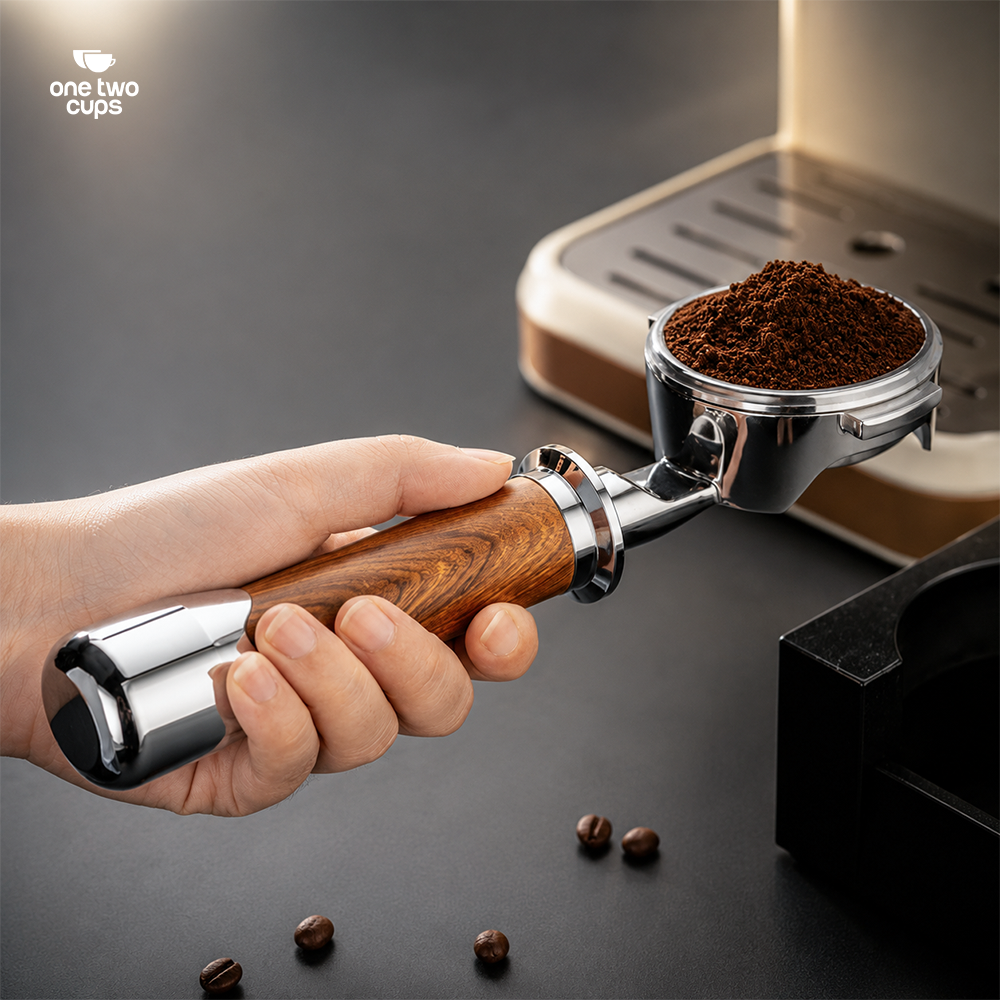 Gambar produk One Two Cups Portafilter Bottomless Naked Detachable Stainless 51mm - NP55 - 6