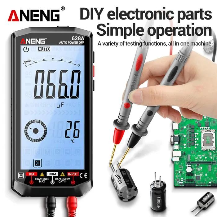 ANENG Digital Multimeter Tester Rechargeable Large Screen 6000 Counts - 628A Gambar produk ANENG Digital Multimeter Tester Rechargeable Large Screen 6000 Counts - 628A - 2