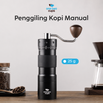 One Two Cups Alat Penggiling Kopi Manual Grinder Stainless Core 72Gear - R50