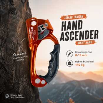 Gambar produk TaffSPORT Jumar Tangan Panjat Tebing Hand Ascender Rock Climbing Right Hand - TP2