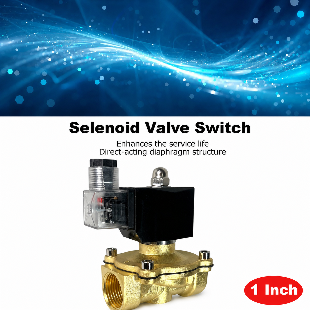 Valqo Solenoid Water Valve Switch Electric Normally Closed 220V 1 Inch - 2W-25 Gambar produk Valqo Solenoid Water Valve Switch Electric Normally Closed 220V 1 Inch - 2W-25 - 1