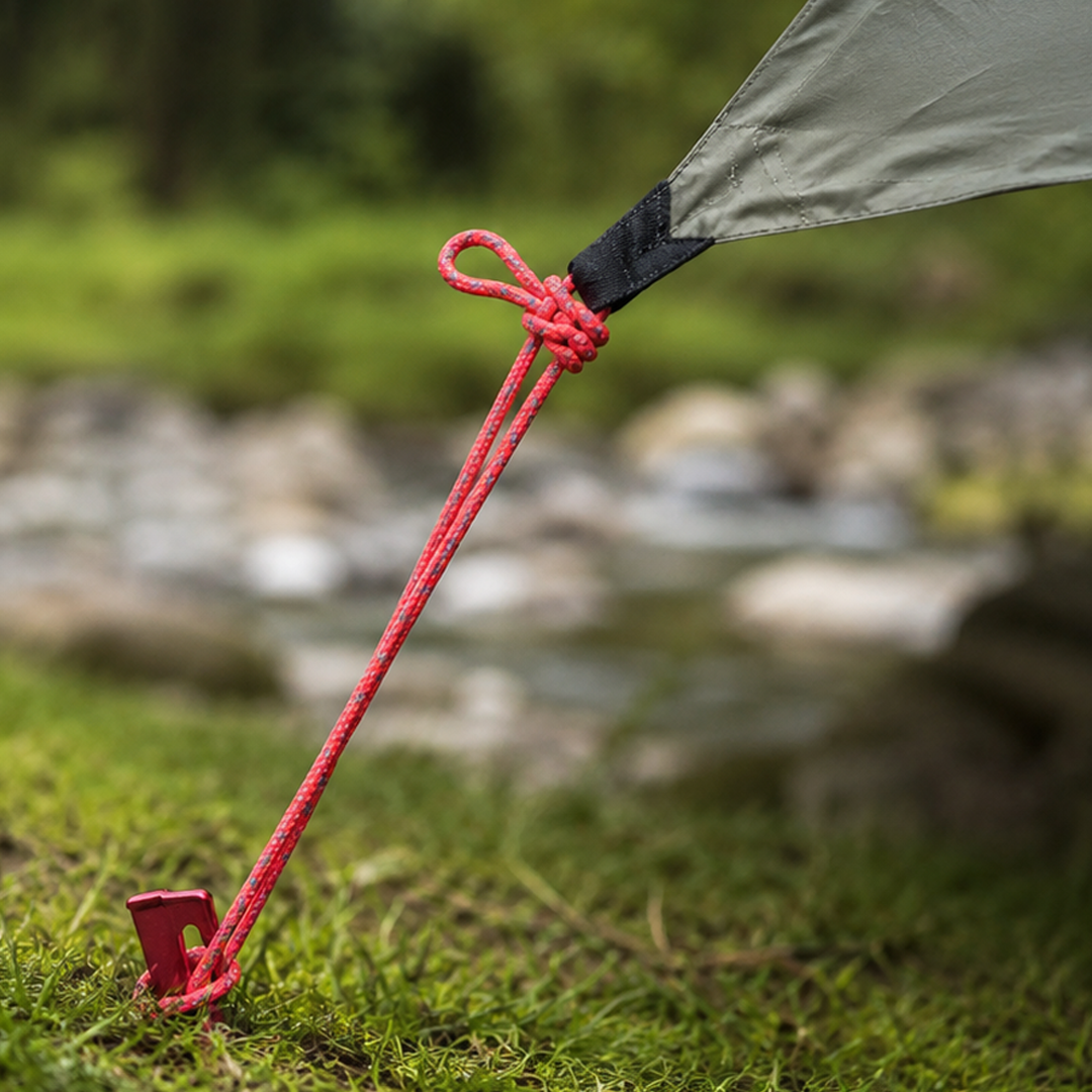 TaffSPORT Tali Paracord Tenda Camping Adventure Windproof 4mmx4M 4 PCS - YG148 Gambar produk TaffSPORT Tali Paracord Tenda Camping Adventure Windproof 4mmx4M 4 PCS - YG148 - 6