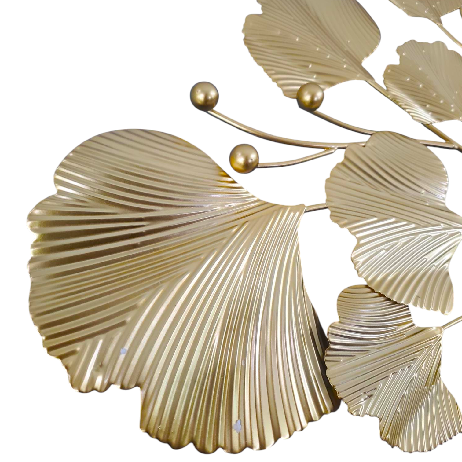 TaffHOME Jam Dinding Besi Iron Ginkgo Luxury Quartz Movement 78cm - 26003 Gambar produk TaffHOME Jam Dinding Besi Iron Ginkgo Luxury Quartz Movement 78cm - 26003 - 3