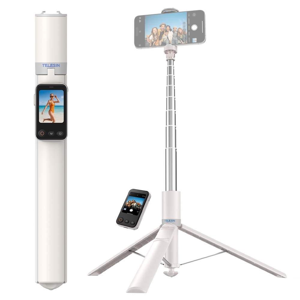 TELESIN Tripod HP Tongsis Monopod Preview Monitor Remote 1.7M - P1-CSS-02 Gambar produk TELESIN Tripod HP Tongsis Monopod Preview Monitor Remote 1.7M - P1-CSS-02 - 6