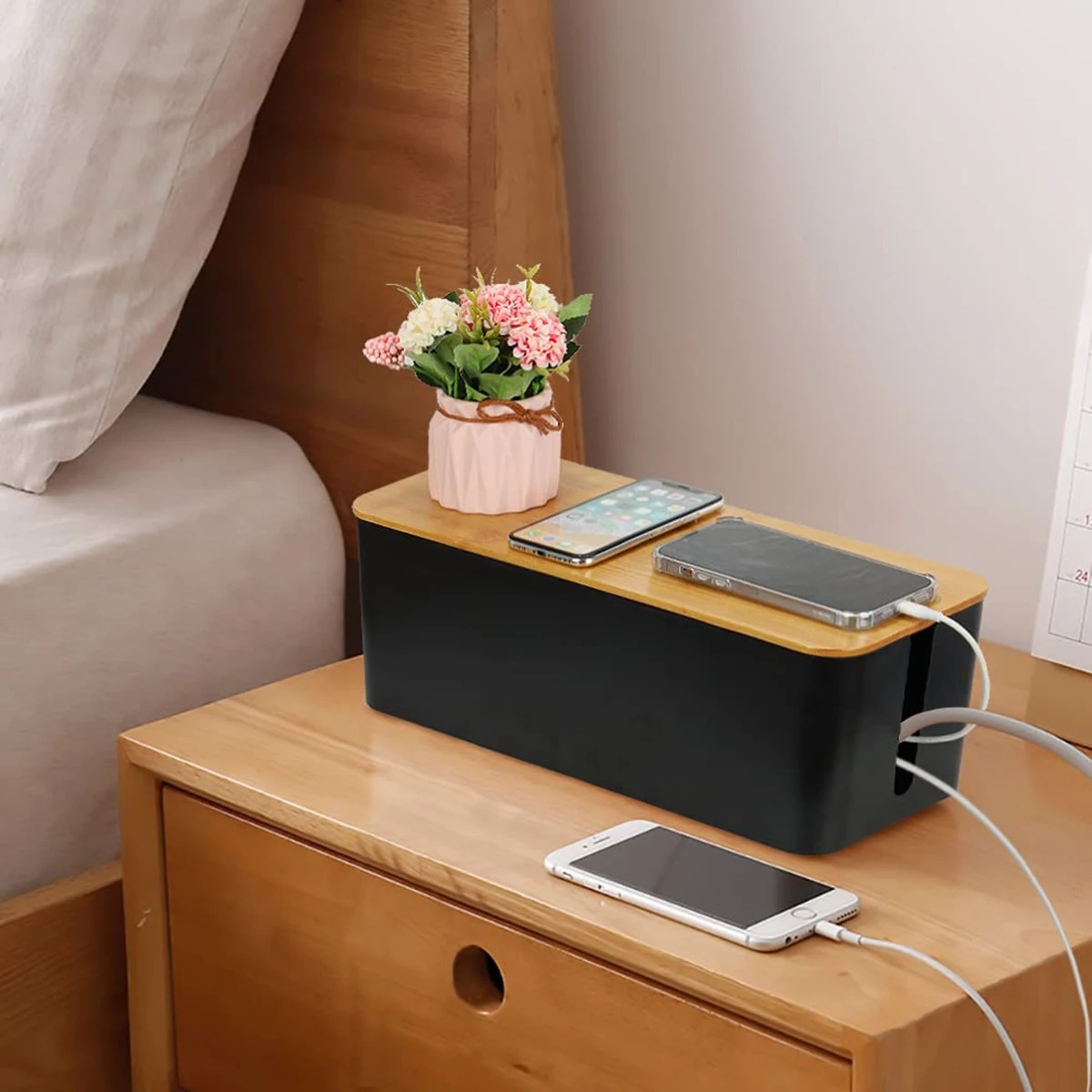RONAR Kotak Organizer Kabel Wire Cable Storage Box Dustproof Medium - FT-200 Gambar produk RONAR Kotak Organizer Kabel Wire Cable Storage Box Dustproof Medium - FT-200 - 4