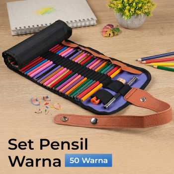 WEBOW Set Pensil Warna Color Pencils Drawing Painting 50 PCS - XP033