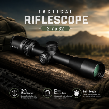 Vortex Crossfire II Scout Rifle Tactical Scope Hunt Crosshair 2-7x32 - Black