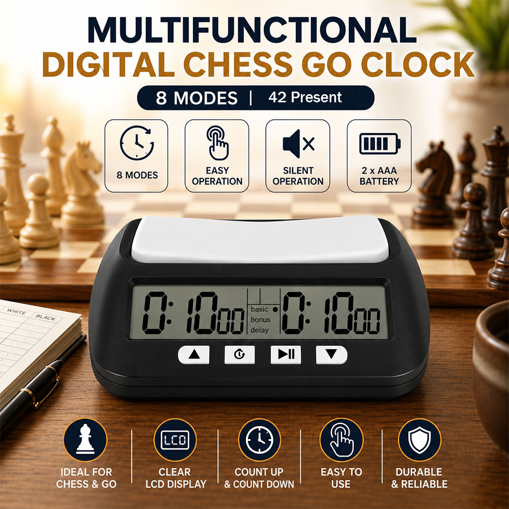 POF Jam Catur Digital Chess Go Clock Count Timer LCD 8 Mode - YS-902 Gambar produk POF Jam Catur Digital Chess Go Clock Count Timer LCD 8 Mode - YS-902 - Utama