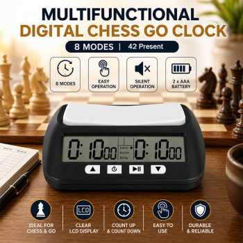 POF Jam Catur Digital Chess Go Clock Count Timer LCD 8 Mode - YS-902