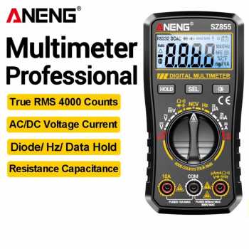 ANENG Digital Multimeter Voltage Tester Anti Burning NCV 4000 Count - SZ855