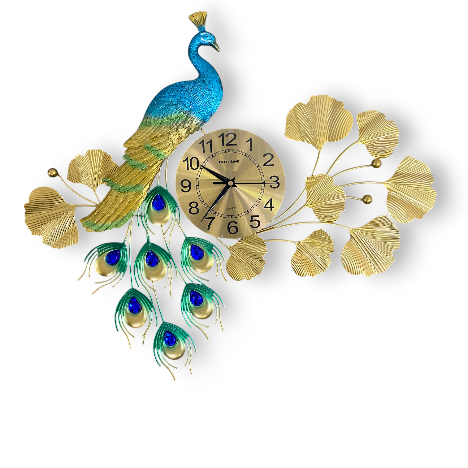 TaffHOME Jam Dinding Quartz Clock Iron Luxury Peacock 61cm - K26005 Gambar produk TaffHOME Jam Dinding Quartz Clock Iron Luxury Peacock 61cm - K26005 - 1