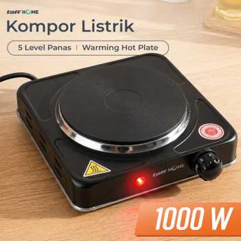 TaffHOME Kompor Listrik 1 Tungku Single Burner Warming Hot Plate 1000W - H1-1000-15