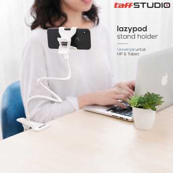 TaffSTUDIO Lazypod Stand Holder Clamp Universal HP Tablet Monopod 57cm - Tripod-8-1