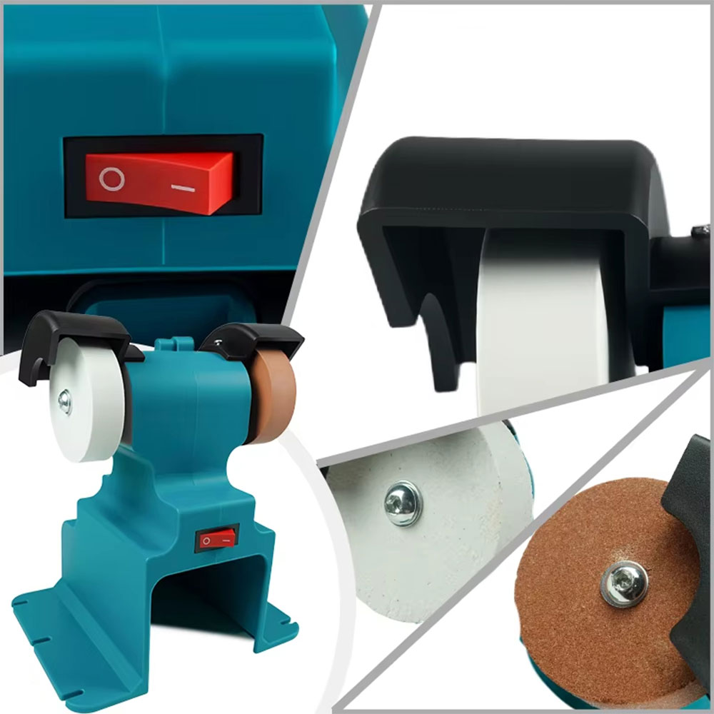 Fa Mesin Gerinda Meja Mini Polishing Dual Wheel Cordless 200W 2100mAh - BG-400D Gambar produk Fa Mesin Gerinda Meja Mini Polishing Dual Wheel Cordless 200W 2100mAh - BG-400D - 4