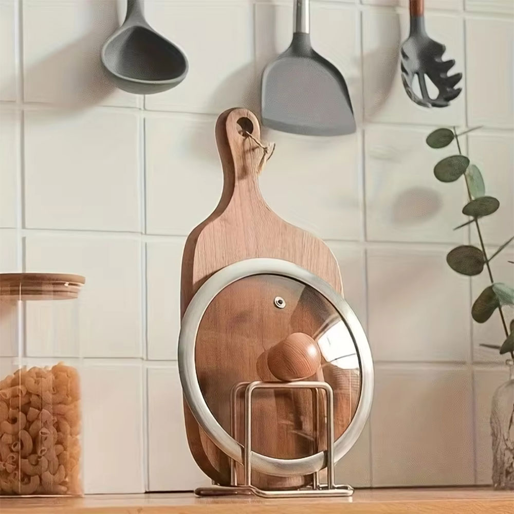 Gambar produk Clove Rak Talenan dan Tutup Panci Dapur Cutting Board Organizer - QW-830 - 1