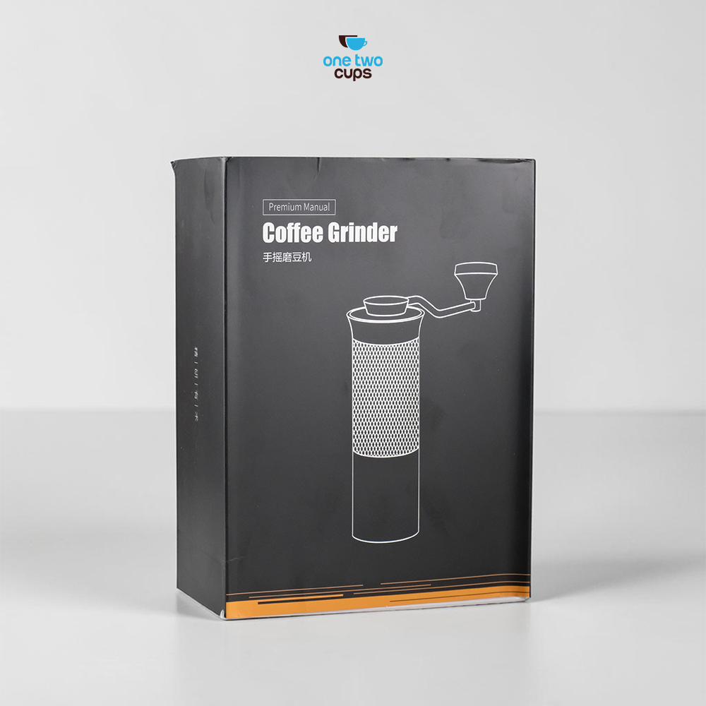 One Two Cups Penggiling Kopi Manual Coffee Grinder Stainless 420 - X1 Gambar produk One Two Cups Penggiling Kopi Manual Coffee Grinder Stainless 420 - X1 - Kemasan