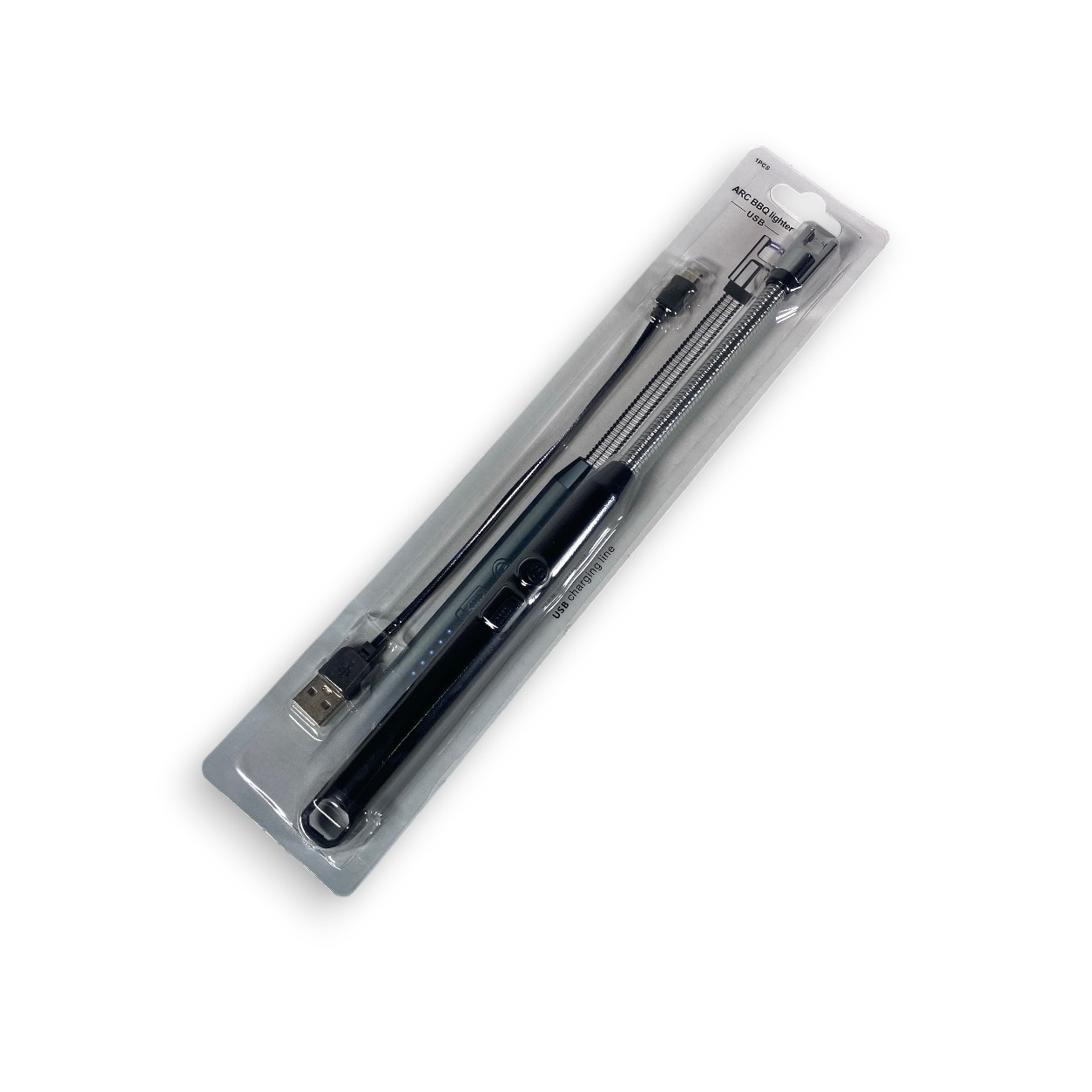 Firetric Korek Api Elektrik USB Windproof Arc Cigar Lighter - JL891-2 Gambar produk Firetric Korek Api Elektrik USB Windproof Arc Cigar Lighter - JL891-2 - Kemasan