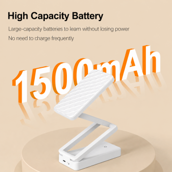 Gambar produk GGBE Lampu Meja Belajar Lipat LED Recharge 3 Color 10W 1500mAh - A24 - 1