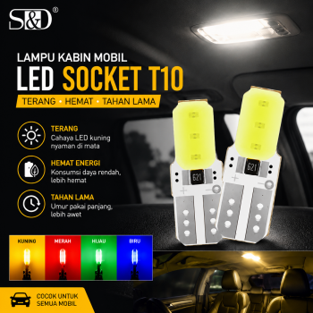 S&D Lampu Kabin Mobil Truk Bus LED Silikon T10 0.24 W 24V 1 PCS - SWDT1012V