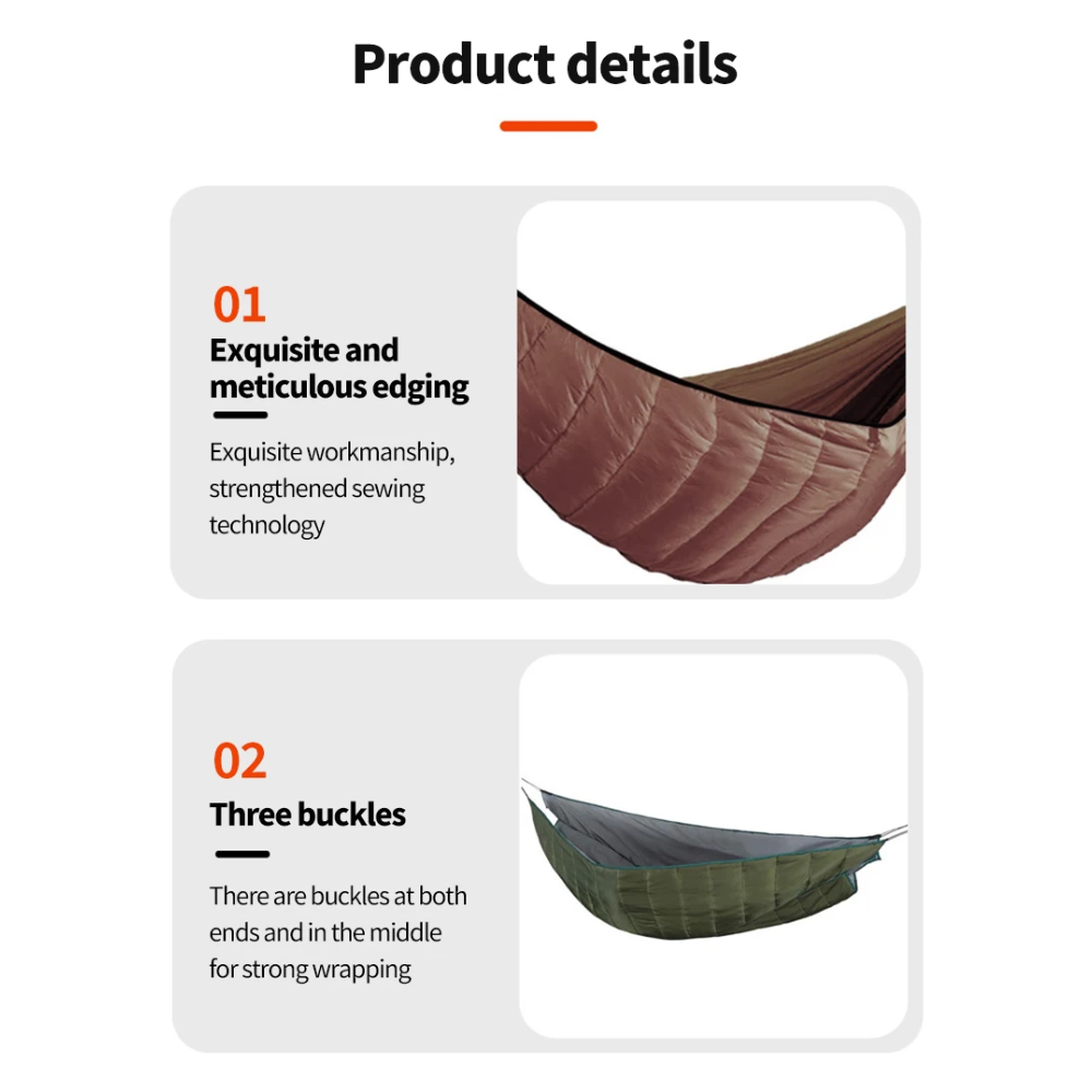 Adama Sleeping Bag Hammock Underquilt Blanket Outdoor Camping 2.5x1.4M - MDC-02 Gambar produk Adama Sleeping Bag Hammock Underquilt Blanket Outdoor Camping 2.5x1.4M - MDC-02 - 3