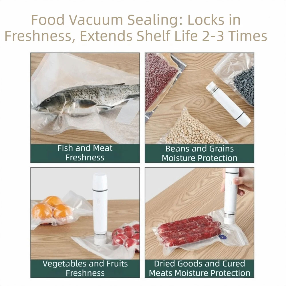 Go Pompa Vacuum Udara Pakaian Serbaguna Sealer Portable 60 kPa 800 mAh - HK-K06 Gambar produk Go Pompa Vacuum Udara Pakaian Serbaguna Sealer Portable 60 kPa 800 mAh - HK-K06 - 5